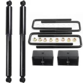 Cssunny 12419371 3 Inch Rear Leveling Lift Kit 2 Shock Struts For 2007-2008 Gmc Sierra 1500 4wd