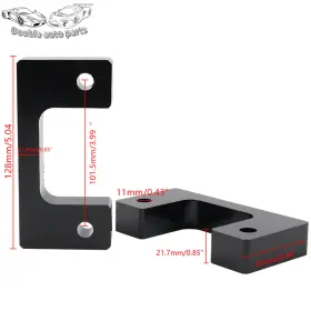 LIF006-220-BK-D DOUBLEAUTOPARTS Front Leveling Lift Kit 1500 #2