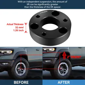 ECP844926HK ECCPP Front Rear Leveling Lift Kit 1500 4WD Dodge #2