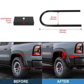 ECP844943HK ECCPP Front Rear Leveling Lift Kit 1500 Rwd Dodge #3