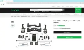K2114M FABTECH Rear Stealth Shocks F150 4WD
