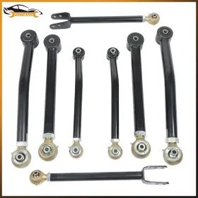 Firchassis Firc4176060ss For Jeep Wrangler Jk 2007-2018 Full Set Adjustable 0-6 Inch Lift Control Arms 8pcs