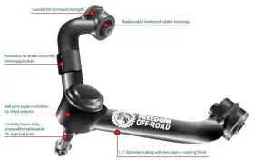FO-T705FU FREEDOM OFF-ROAD Front Upper Control Arms Lift #2