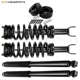 9989600 HIGHER-AUTOPARTS Front Leveling Struts Rear Shocks