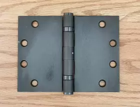 644391832323 HINGE OUTLET Throw Steel Oil Finish #2
