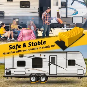 NBTS563 HOXWELL Rv Leveling Blocks Ramp Up Camper Leveler Fo #2