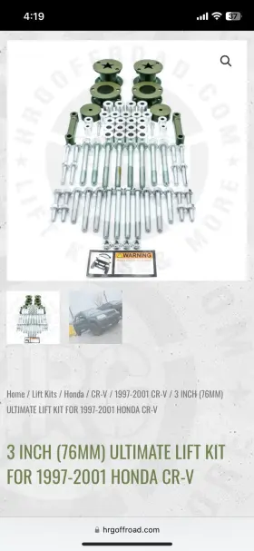 HRG-CRV9701ULK-3.0 HRG OFFROAD Ultimate Lift Kit Honda
