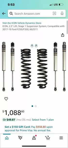 K62511 ICON VEHICLE DYNAMICS Suspension Fox Shocks Ford #3