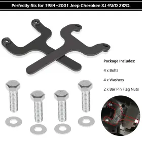 DRQP898 JT-MOTOR Rear Bar Pin Flag Nut Upper Shock Mount Kit