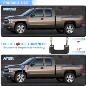 01FC-ZGD-007 KIBLE Front Leveling Lift 1500 Chevy Gmc Yukon #2