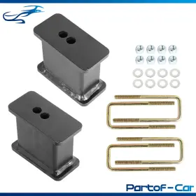 KTE3094140 KINTE TECH Rear Lift Blocks Ubolts Kit 1500 Chevy
