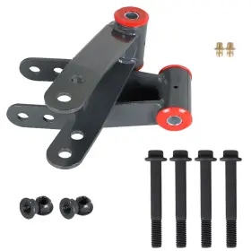 LAW118014 LABWORK Rear Lift Shackles Level Kit Xj Jeep #2