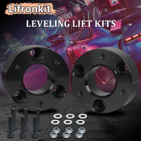 JC-DR-3 LIFRONKIT Front Suspension Lift Forged Strut Spacers #2