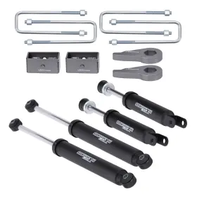 1DELU6 MAXPEEDINGRODS Lift Shocks Kit 1500 4WD Chevy Gmc
