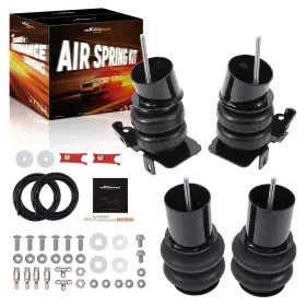 1KLX9Q MAXPEEDINGRODS Front Rear Air Ride Bags Brackets Chevy