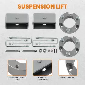 26W74T MAXPEEDINGRODS Front Rear Lift Shocks Kit 4WD Toyota #3