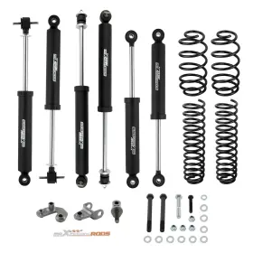 2E8JM3 MAXPEEDINGRODS Lift Dual Steering Stabilizer Kit Tj