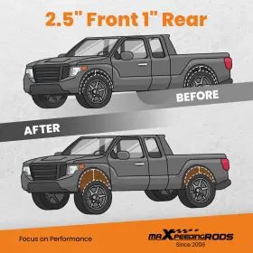 2WKV8C MAXPEEDINGRODS Suspension Lift Kit F150 2WD 4WD Ford #3