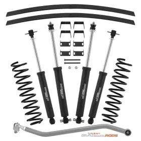 2XFJKS MAXPEEDINGRODS Lift Shocks Track Bar Springs Kit Xj