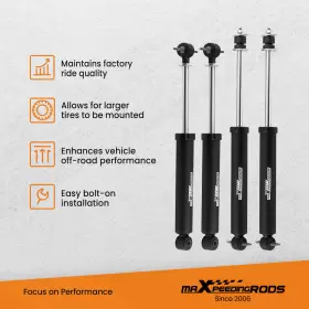 35TIR8 MAXPEEDINGRODS Lift Shock Coil Springs Kit Tj Jeep #3