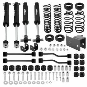 35TIR8 MAXPEEDINGRODS Lift Shock Coil Springs Kit Tj Jeep