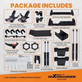 4JH8YW MAXPEEDINGRODS Lift Kit 1500 4WD Chevy Gmc Silverado #2