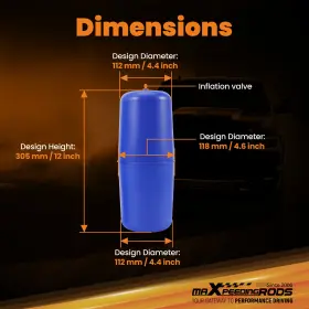 4Y3I2X MAXPEEDINGRODS Air Suspension Spring Bag Rear Kit 1500 #3