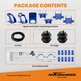 6DE9VQ MAXPEEDINGRODS Rear Air Suspension Spring Bag Kit 2WD #3