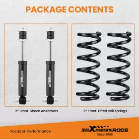 6DJO8Y MAXPEEDINGRODS Leveling Lift Coil Springs Kit 1500 2WD #3