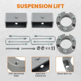 75K08C MAXPEEDINGRODS Front Rear Lift Shocks Kit 4WD Toyota #3