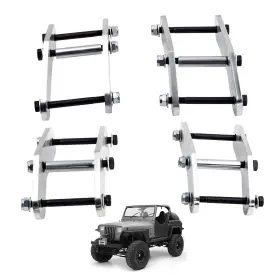 7NFY2X MAXPEEDINGRODS Lift Front Rear Shackles Yj Steel Kit #3