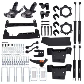 7PJUCF MAXPEEDINGRODS Lift Shocks Spindles Kit 1500 4WD Chevy