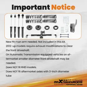 8JXQD9 MAXPEEDINGRODS Lift Dual Stabilizer Steering Jk Kit #2