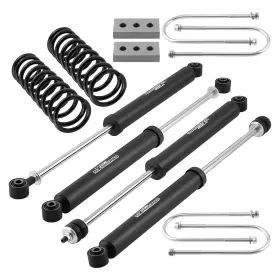 9ZEJVD MAXPEEDINGRODS Front Rear Lift Coil Springs Shocks Kit