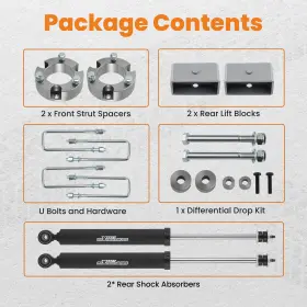 AHLD20 MAXPEEDINGRODS Front Rear Leveling Lift Kit 4WD Toyota #2