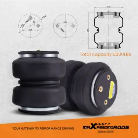 AL0NZK MAXPEEDINGRODS Rear Leveling Air Spring Lines Lariat #3