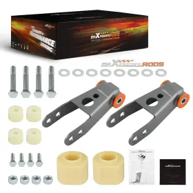 CJNM30 MAXPEEDINGRODS Front Rear Lift Spacers Shackle Kit Xj