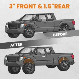 D2IQBZ MAXPEEDINGRODS Suspension Lift Kit 1500 2WD Dodge Ram #2