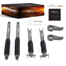 EQLO73 MAXPEEDINGRODS Front Rear Lift Shock Leveling Kit 2500