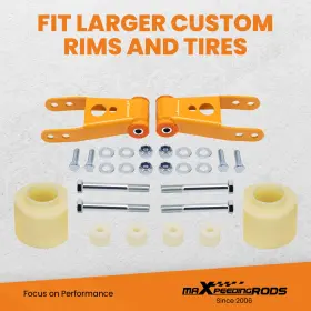 EV7D4B MAXPEEDINGRODS Front Rear Leveling Lift Steel Kit Xj #2