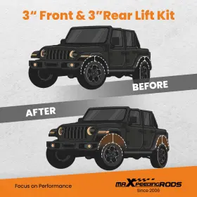 HJCT3N MAXPEEDINGRODS Front Rear Lift Control Arms Kit 2WD