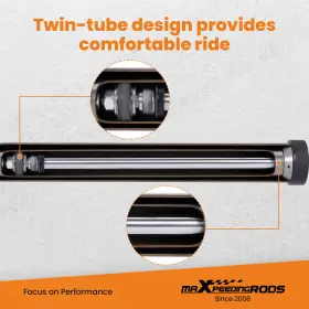 J15RB6 MAXPEEDINGRODS Leveling Lift Shocks Kit F-150 2WD 4WD #2