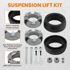 JHNR2Z MAXPEEDINGRODS Front Rear Leveling Lift Spacers Kit Fj #3