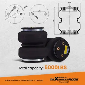 JN13B6 MAXPEEDINGRODS Rear Air Helper Spring Leveling Kit #2