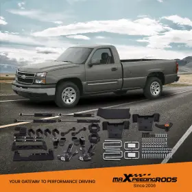 KC7X21 MAXPEEDINGRODS Lift Shocks Spindles Kit 1500 4WD Chevy #2