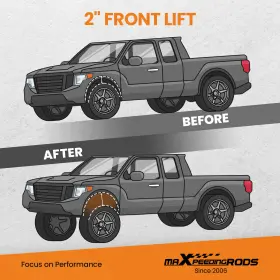 M7K0X1 MAXPEEDINGRODS Leveling Lift Shocks Coil Springs Kit #3