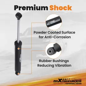 NTADC4 MAXPEEDINGRODS Front Rear Lift Kit 1500 4X4 4WD Chevy #3