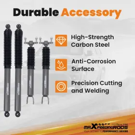 OUDAM1 MAXPEEDINGRODS Front Lift Shocks Kit 2500HD Silverado #2