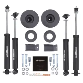 T2WQVP MAXPEEDINGRODS Lift Shocks Coil Spring Spacers Kit Tj