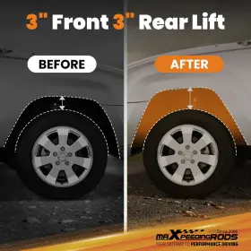 UO10S8 MAXPEEDINGRODS Front Rear Lift Wk Kit Jeep Cherokee #3